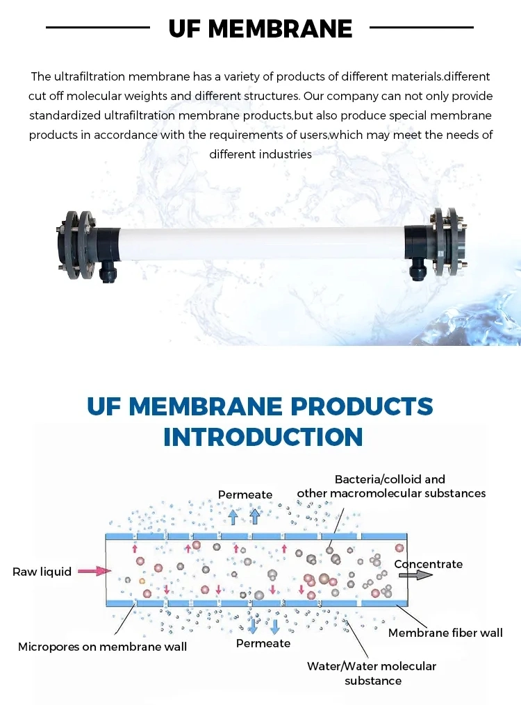 UF Ultrafiltration Membrane Module for Water Purifier Mr-8060A